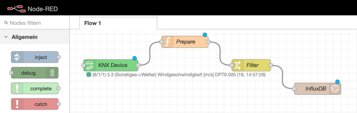 ⚡️| I: Messwert-Visualisierung mit NodeRED, InfluxDB und Grafana